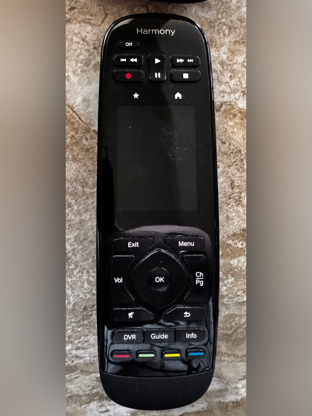 Logitech Harmony Ultimate One Universal Touchscreen Remote Black w/ Cable & Box